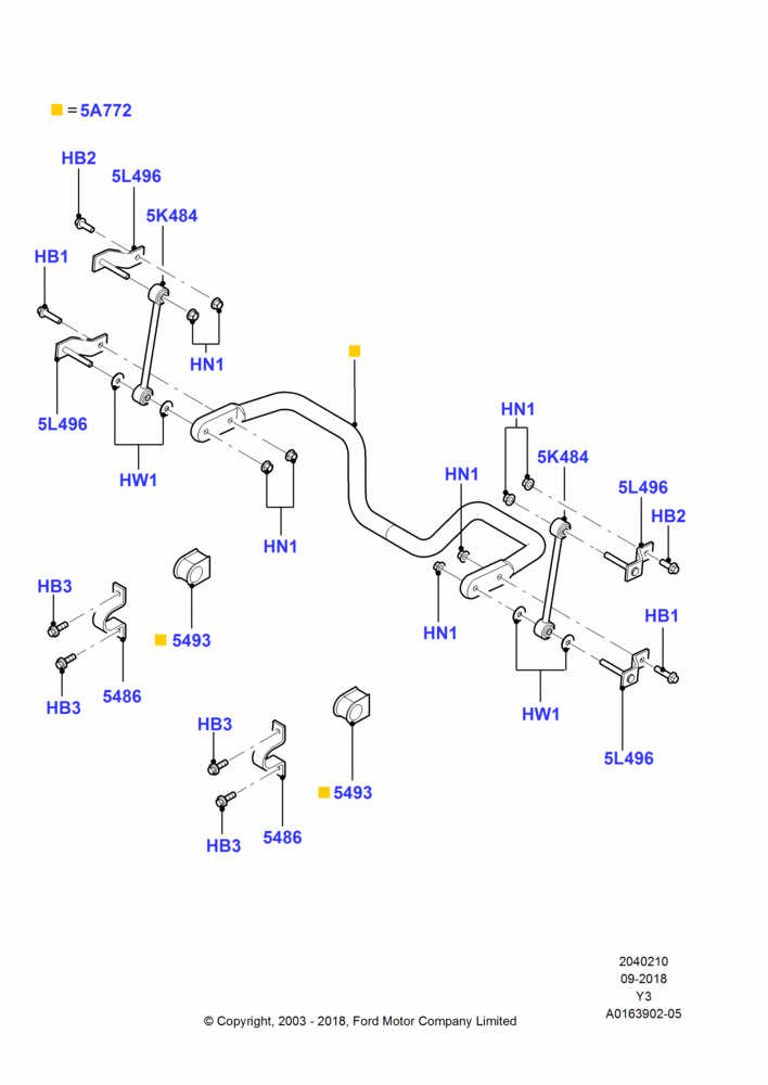 Схема установки 9U9Z-5A772-A