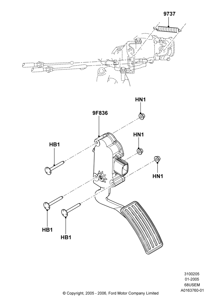05B - Accelerator/Injection Pump Controls, 6.8L Gas EFI V10; 03/JAN/2005-19/JAN/2010