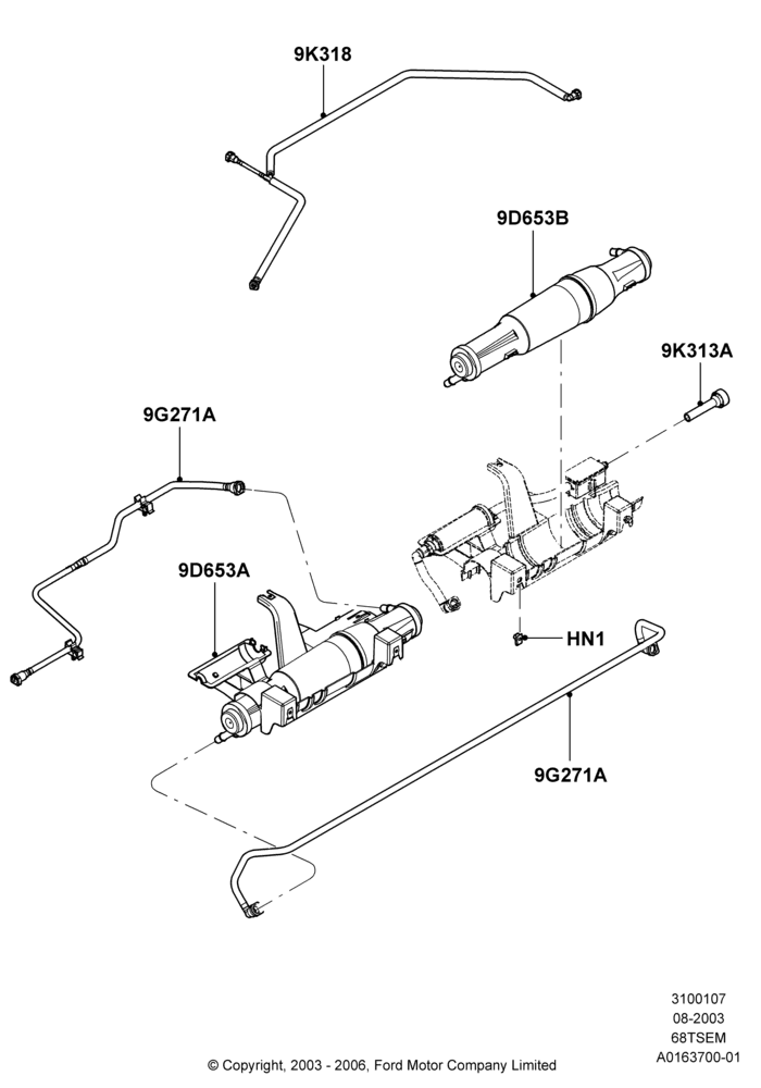 07L - Fuel Vapour System, 6.8L SOHC EFI NA V10 Gas; 04/AUG/2003-03/JAN/2005
