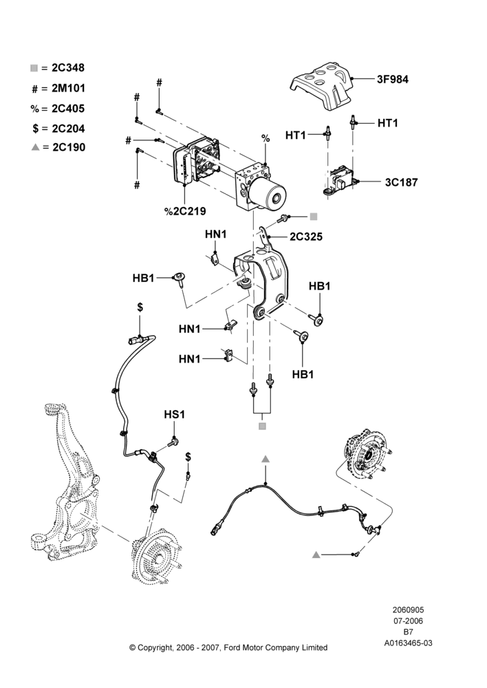 05C - Anti-Lock Braking System, With Roll Stability Control; 02/AUG/2006-15/SEP/2008