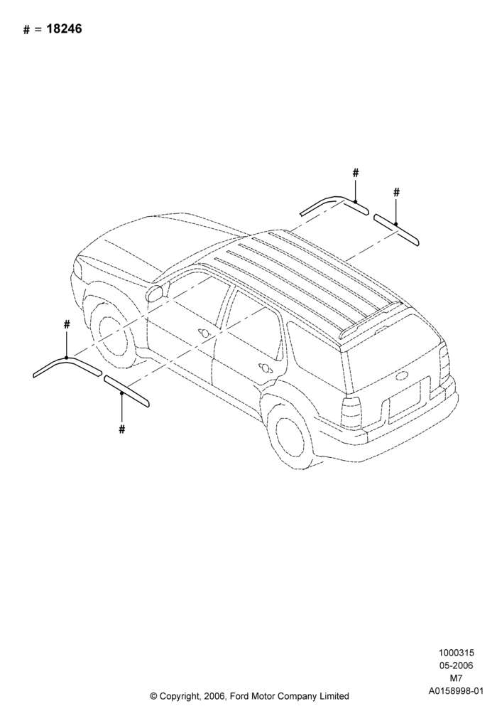 Body Dress Up Kits - Side, (+) North American Markets, Accessory, Side Window Deflectors