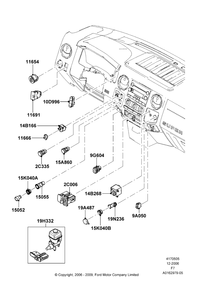 05B - Instrument Panel Related Parts; 18/DEC/2006-12/FEB/2010