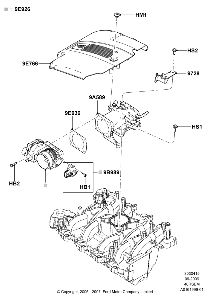 15E - Throttle Housing, Romeo 4.6 SOHC EFI; 19/JUN/2006-26/SEP/2011