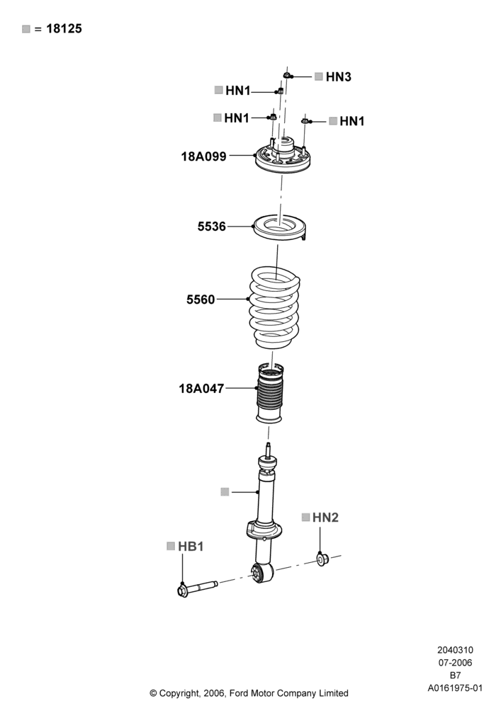 10C - Rear Springs and Shock Absorbers, With Standard Suspension; 02/AUG/2006-10/MAR/2010