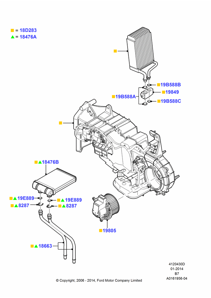 30D - Auxiliary A/C Internal Components, 131"/3327.4MM Wheelbase; 02/AUG/2006-30/JUN/2017