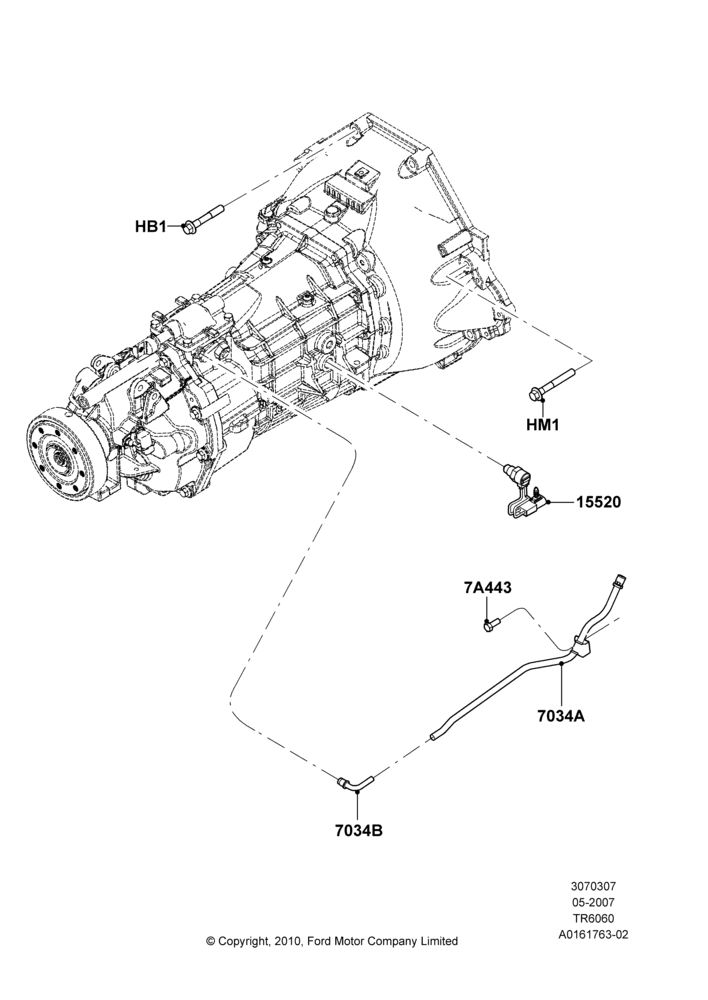 07A - Manual Transmission External Cmpnts, 6 Speed Manual Transmission (T56); 06/JUN/2006-26/FEB/2009