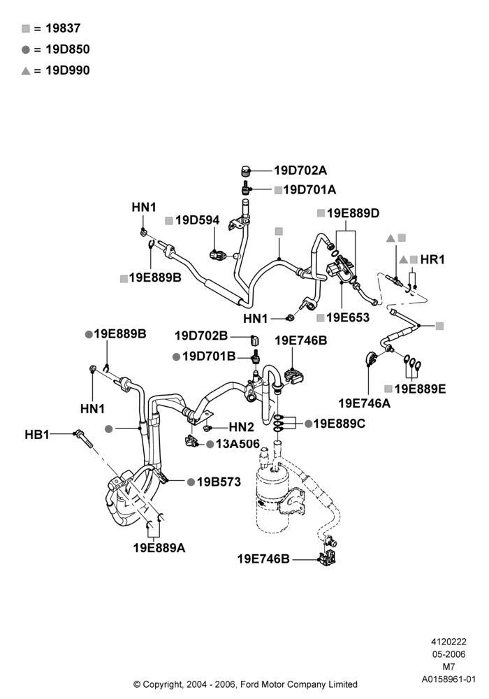 22D - Air Conditioning System, 2.3LI4 16v Gas/Electric DOHC Hybrid; 01/MAY/2006-08/JAN/2007