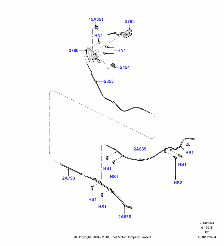 05B - Parking Brake, Ford 550 Series, Ford 450 Series; 19/JUL/2004-18/DEC/2006