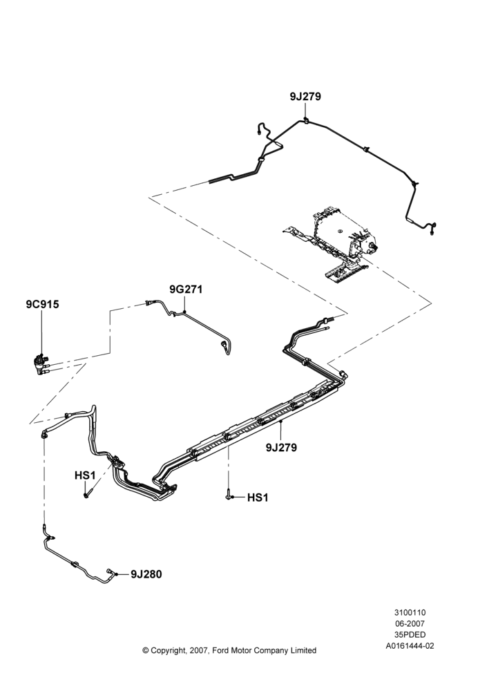 10B - Fuel Lines, 3.5L 4V DOHC VCT SMPI V6 Gas; 18/JUN/2007-13/AUG/2008