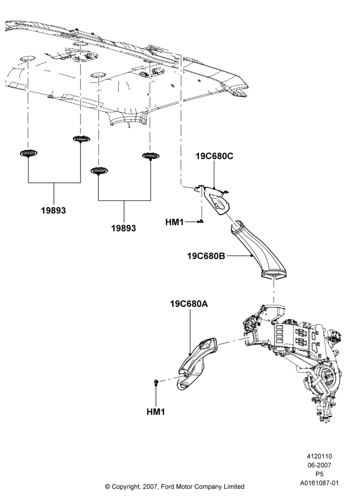 10 - AIR VENTS, DUCTS & LOUVRES - REAR, Rear Auxiliary Air Conditioning; 18/JUN/2007-15/JUN/2009