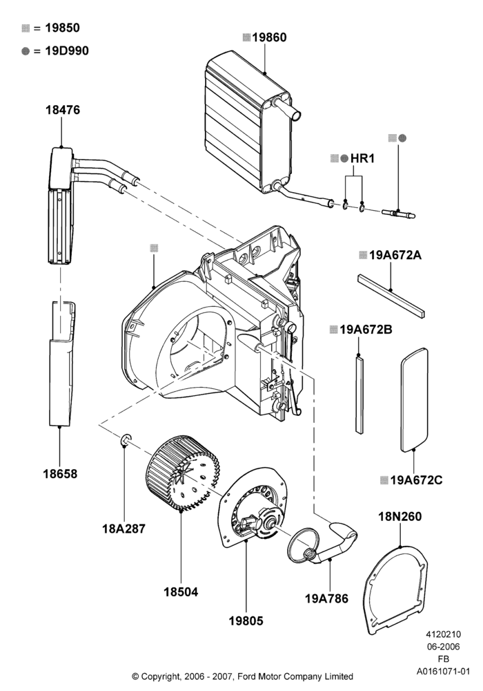 10 - Heater/Air Cond.Internal Components; 19/JUN/2006-26/SEP/2011