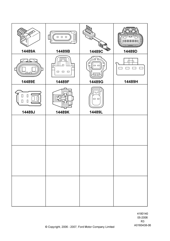 40C - Wiring Connectors, Page C; 04/AUG/2003-16/DEC/2011