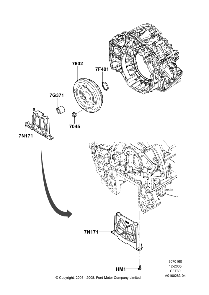 60D - Converter, CVT Select Shift Transmission; 13/DEC/2005-30/APR/2007