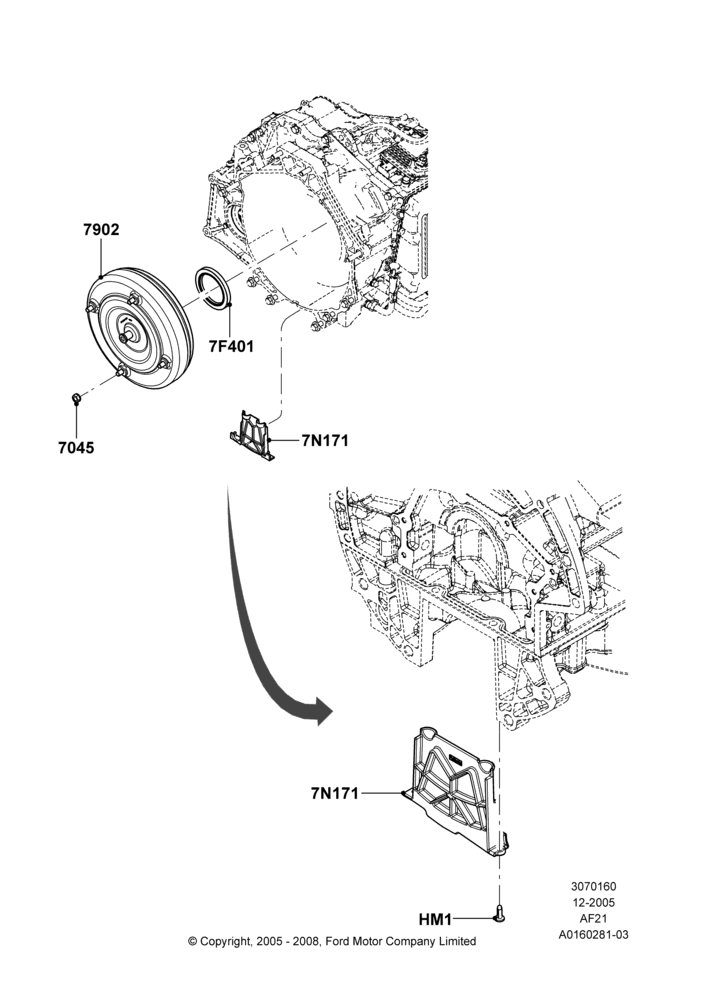 60C - Converter, 6-Speed Automatic Transaxle - AWF21; 13/DEC/2005-30/APR/2007