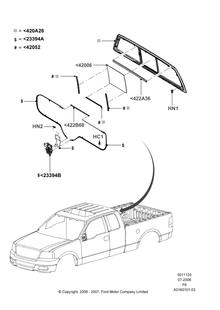 Back Window Glass, With Power Sliding Rear Window