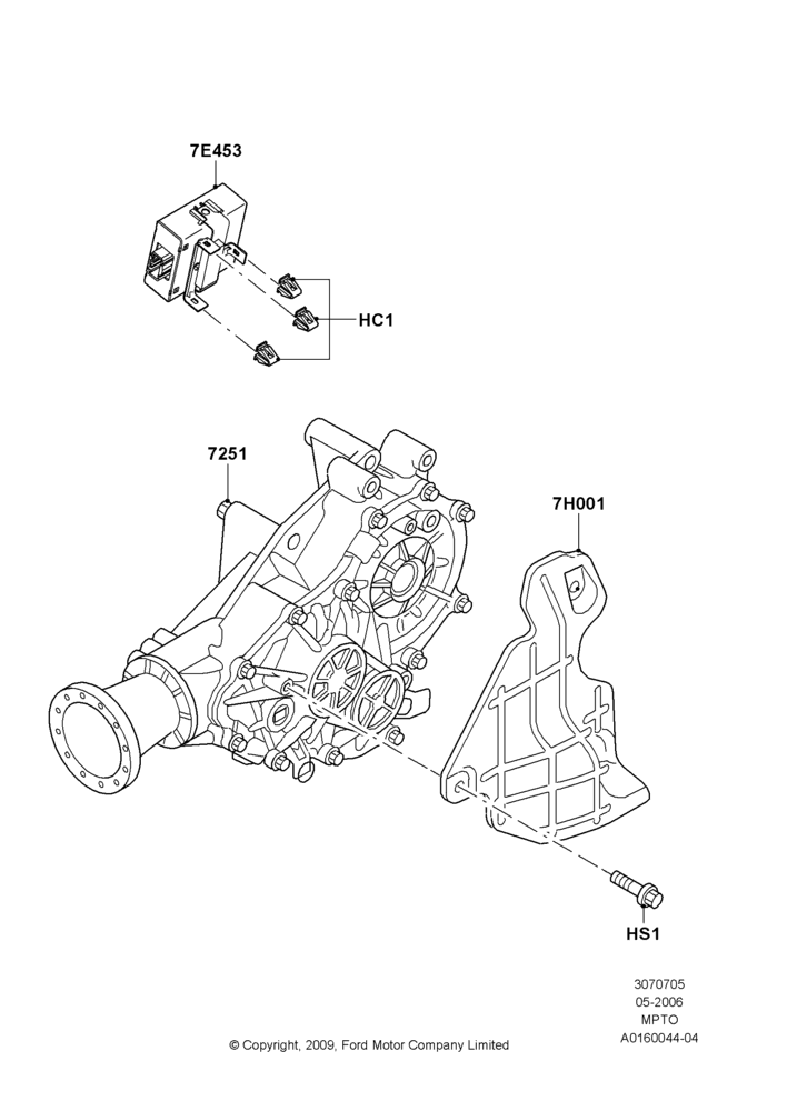 05F - Transfer Drive Case, 4WD; 01/MAY/2006-23/JUN/2008