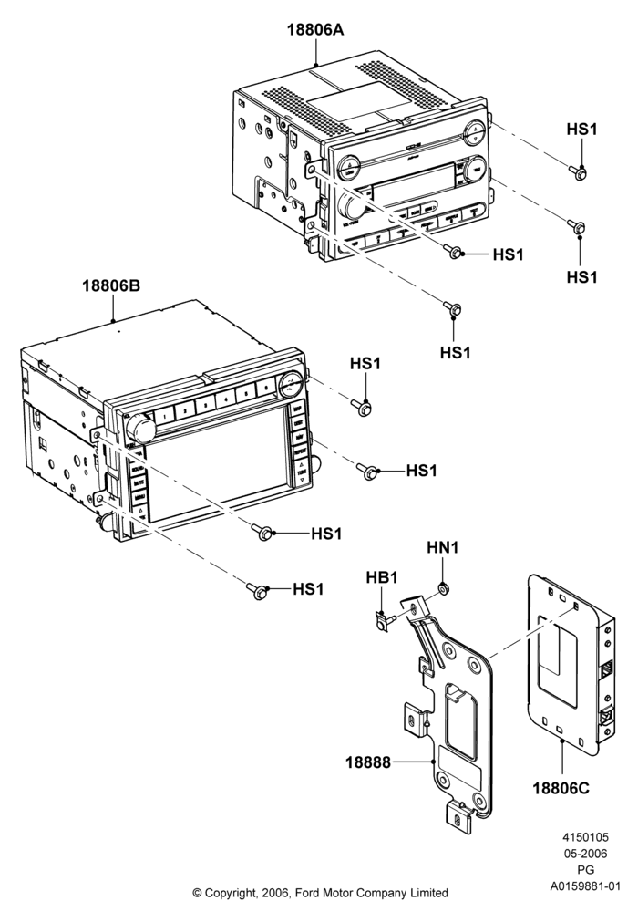 05G - Audio Equipment - Original Fit, Premium Sound System, With Satellite Radio Reception; 01/MAY/2006-30/APR/2007