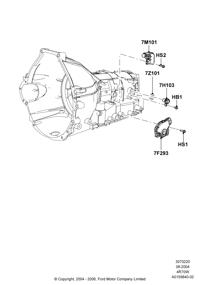20D - Transmission Modules and Sensors, 4R70/4R75 W/E 4 Speed Trans; 02/AUG/2004-02/AUG/2006