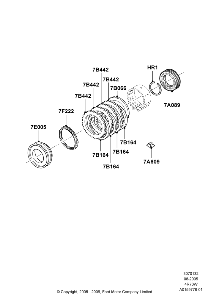 32F - Intermediate Clutch and Components, 4R70/4R75 W/E 4 Speed Trans; 02/MAY/2005-02/AUG/2006