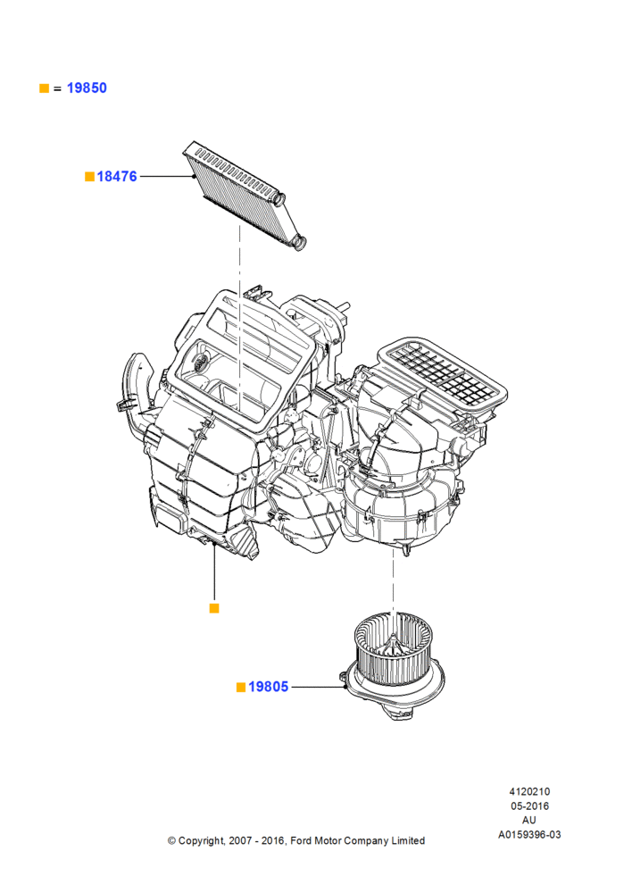 10C - Heater/Air Cond.Internal Components; 27/AUG/2007-07/DEC/2010