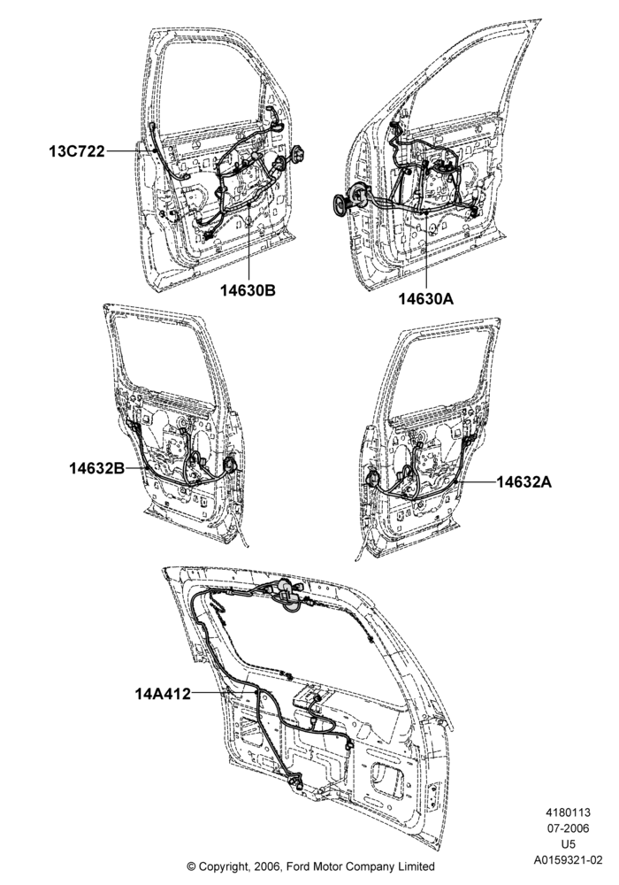 13C - Wiring - Body Closures; 07/AUG/2006-16/DEC/2010