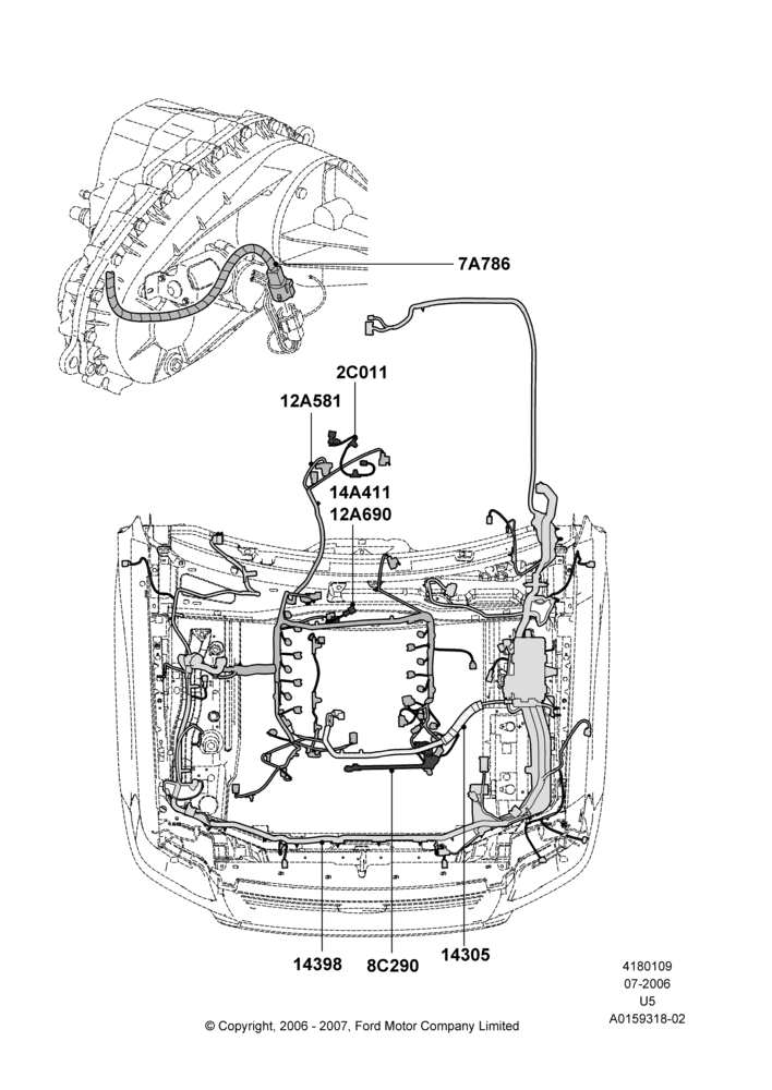 09F - Wiring - Engine And Transmission, 4.6L 3V V8; 07/AUG/2006-16/DEC/2010