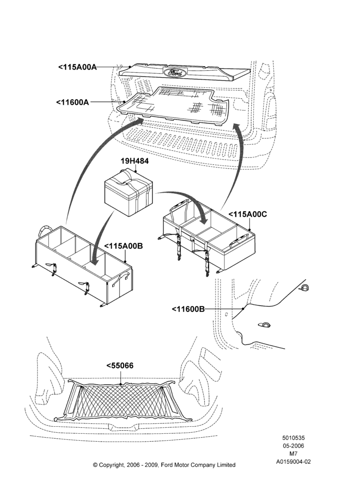 35XA - Load Compartment Trim, Accessory; 01/MAY/2006-08/JAN/2007
