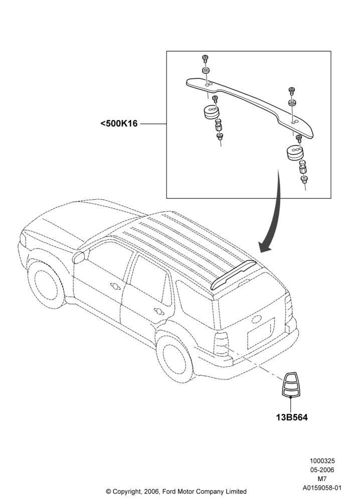 Body Dress Up Kits - Rear, (+) North American Markets, Accessory, Spoiler, Rear Lamp Surround