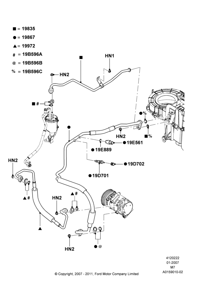 22C - Air Conditioning System, All Gasoline Fuel Capability; 08/JAN/2007-29/APR/2012