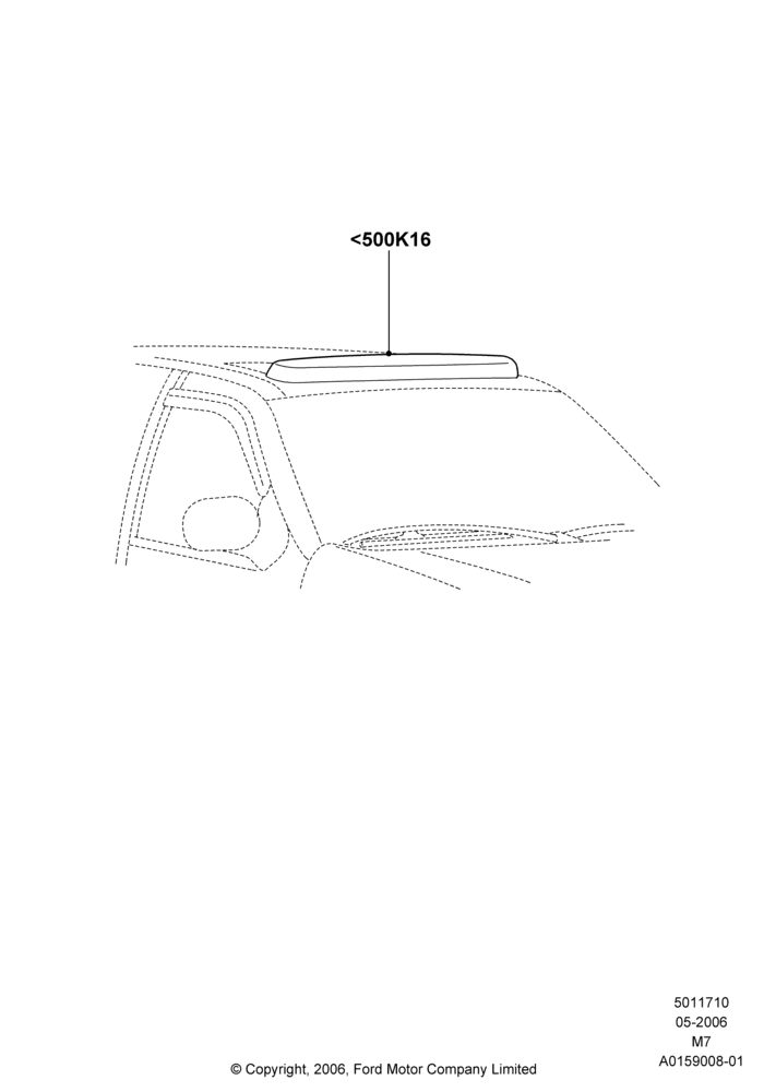 10XA - Sliding Roof Mechanism and Controls, (+) North American Markets, Accessory, Sliding Roof Deflector; 01/MAY/2006-29/APR/2012