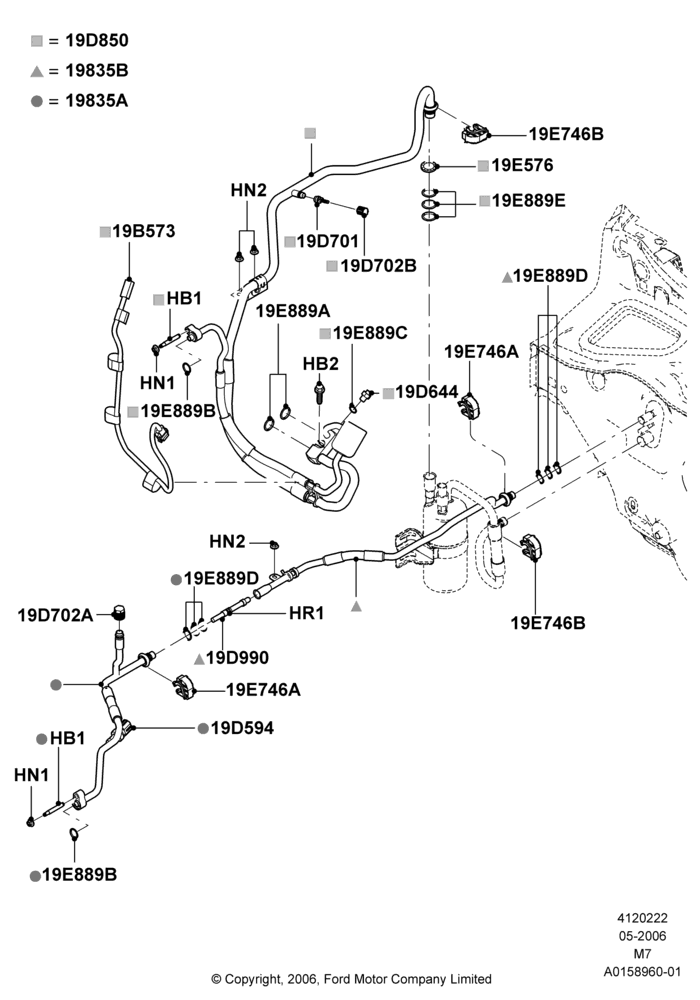 22B - Air Conditioning System, 3.0 V6 24V DOHC EFI Modular; 01/MAY/2006-08/JAN/2007