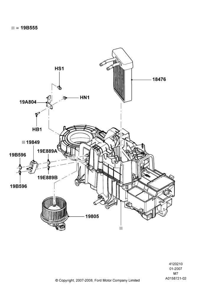 10E - Heater/Air Cond.Internal Components; 08/JAN/2007-29/APR/2012