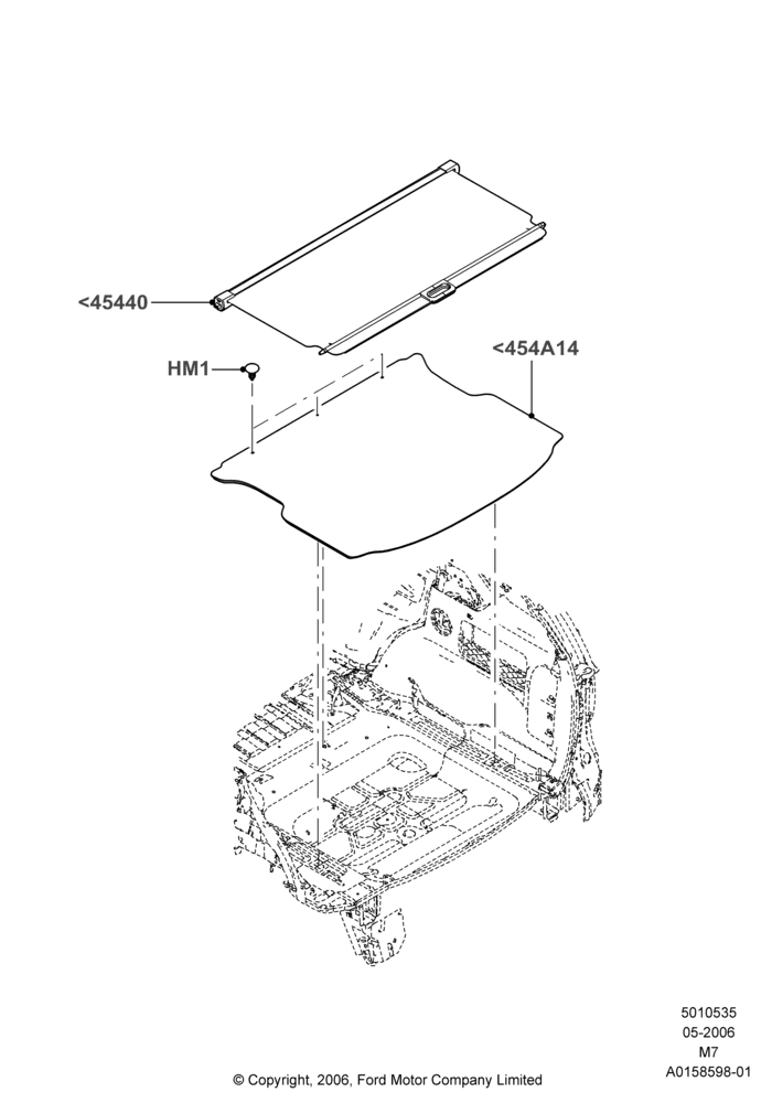 35C - Load Compartment Trim, Ford Hybrid Version, Mercury Hybrid Version; 01/MAY/2006-08/JAN/2007