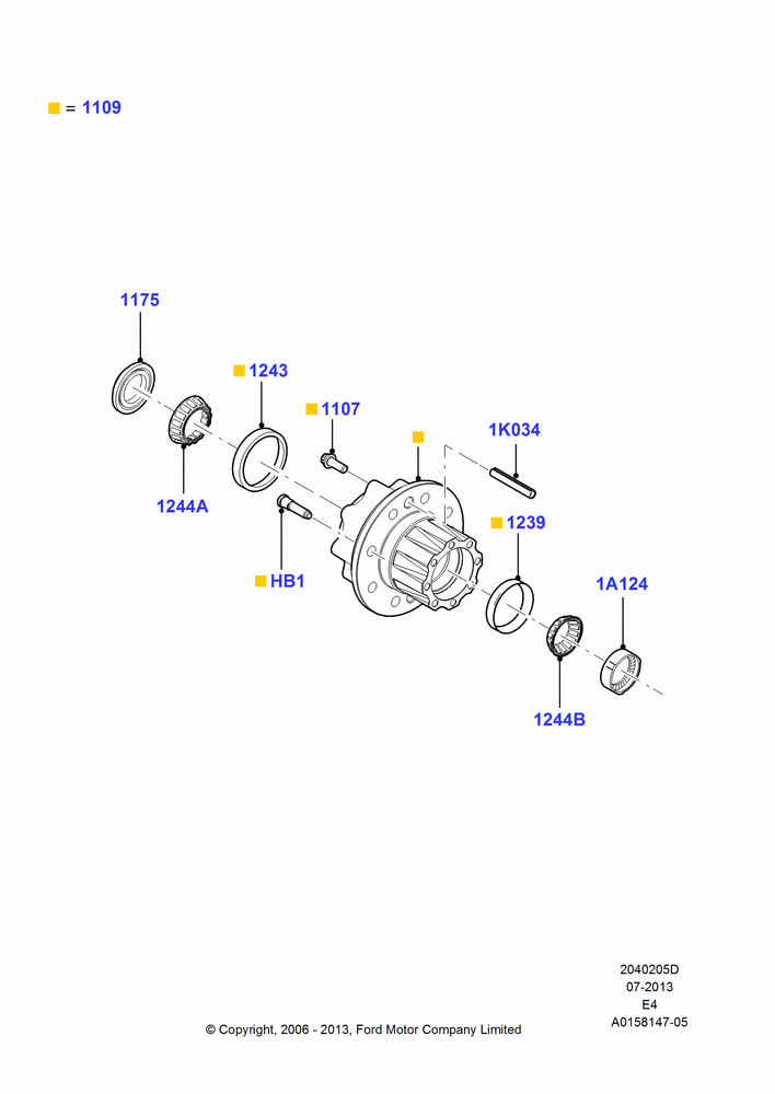 05D - Rear Knuckle and Suspension Arms, With Double Rear Wheels; 06/AUG/2007