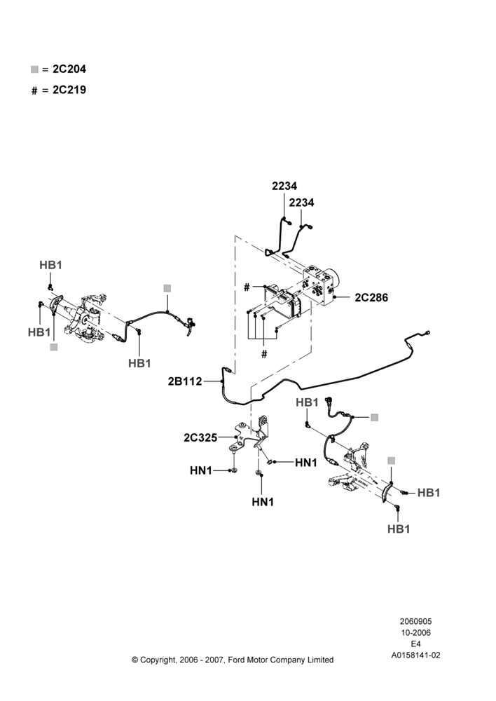05F - Anti-Lock Braking System, Ford 250 Series, Ford 350 Series, Less Electronic Stability Control; 06/AUG/2007-18/AUG/2008