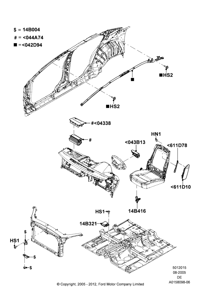 15B - Airbag System, Mercury Division Derivative; 01/AUG/2005-04/FEB/2009