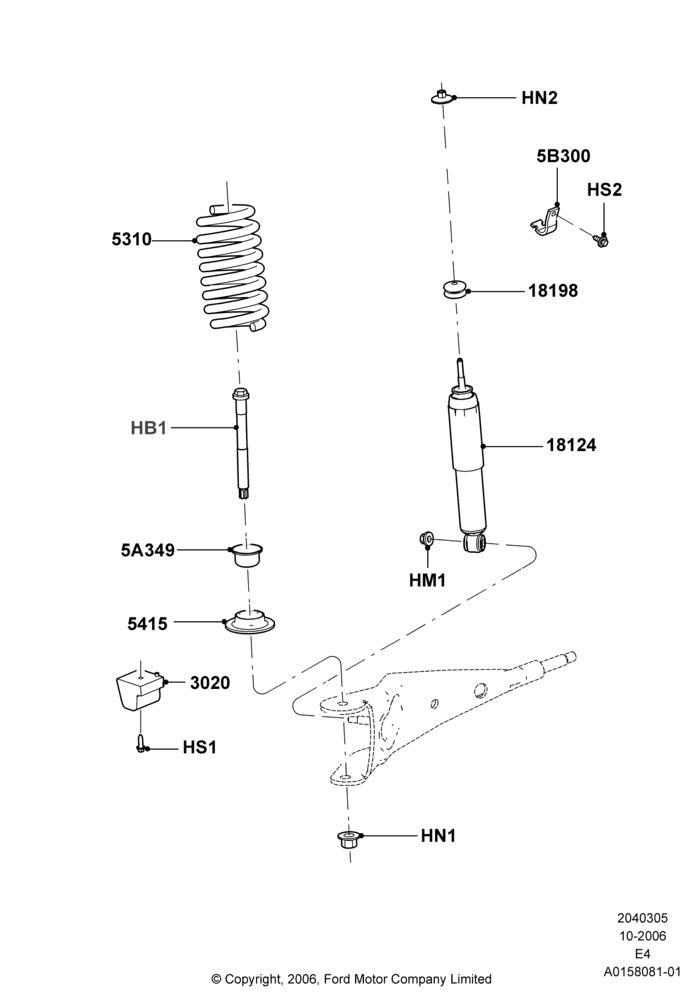 05D - Front Suspension Struts and Springs, 150 Series; 16/OCT/2006-06/AUG/2007