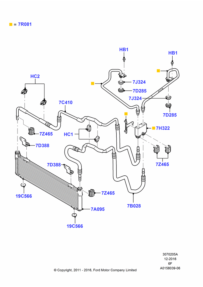 05A - Transmission Cooling Systems, 6 Speed Auto Transmission 6F50; 06/NOV/2006-12/JUL/2010