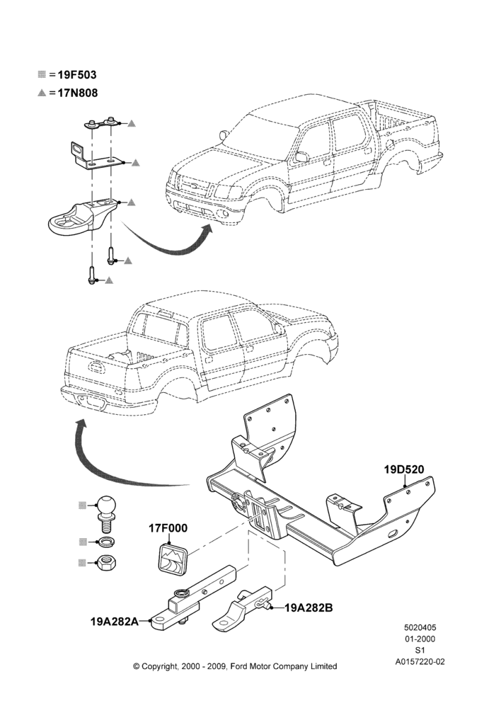 05X - Tow Bar, Accessory; 31/JAN/2000-30/JUN/2005