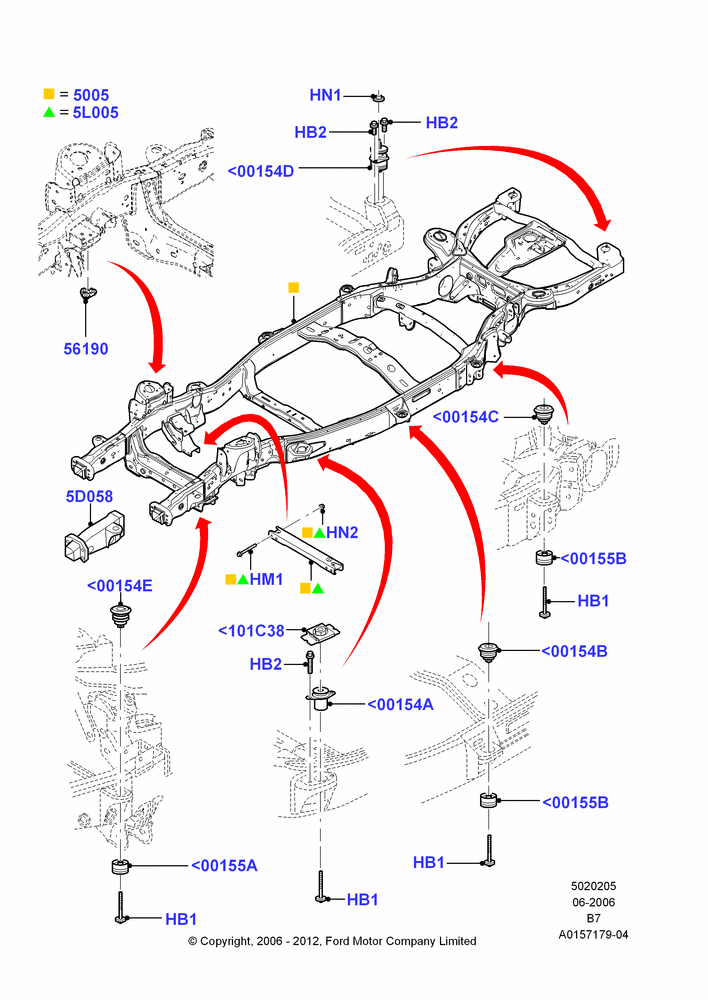 05C - Chassis Frame; 02/AUG/2006-29/JUN/2009