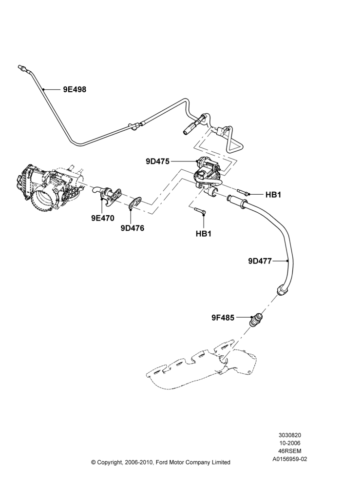 Exhaust Gas Recirculation, Romeo 4.6 SOHC EFI