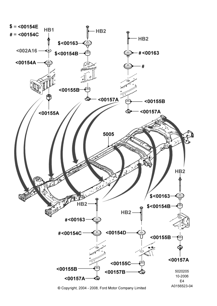 05I - Chassis Frame, Ford 250 Series; 16/OCT/2006
