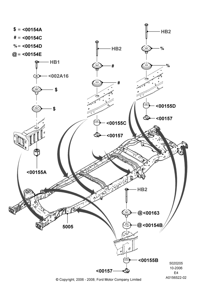 05H - Chassis Frame, Ford 150 Series; 16/OCT/2006
