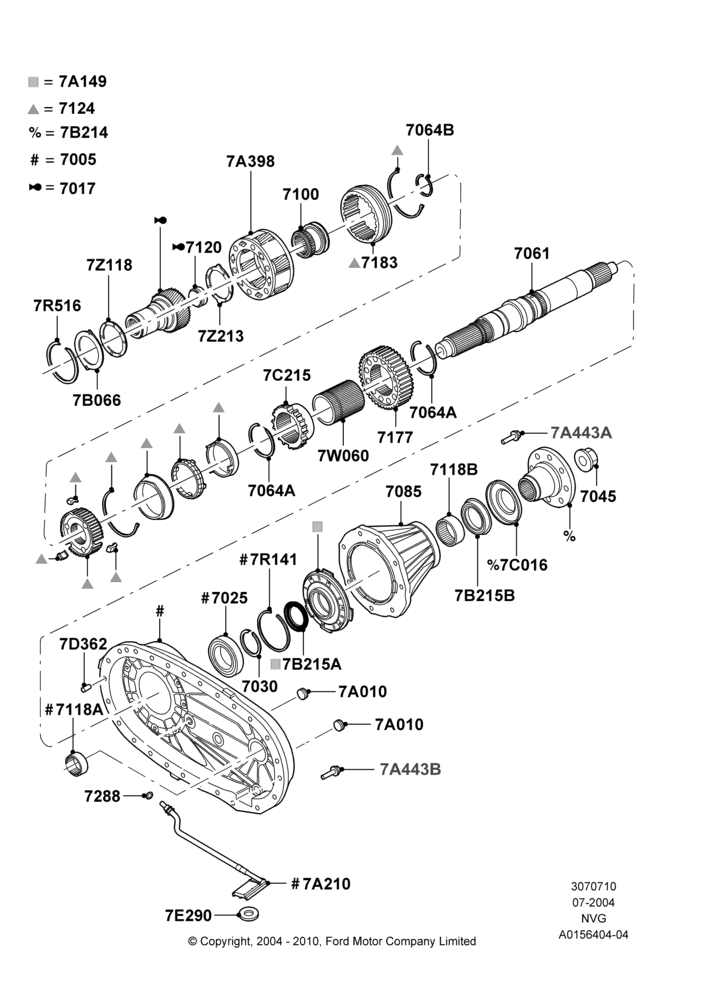 10D - Transfer Drive Components, Electric Trans Case And Auto Hubs, Rear; 19/JUL/2004-18/DEC/2006