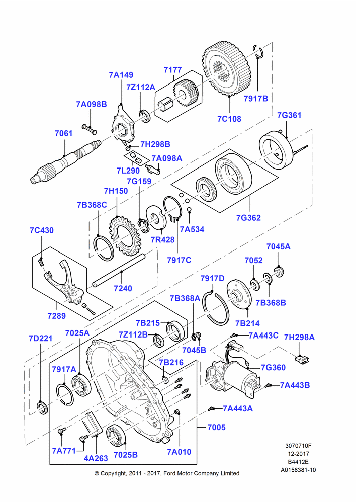 10F - Transfer Drive Components, Rear; 30/JAN/2006-29/OCT/2010