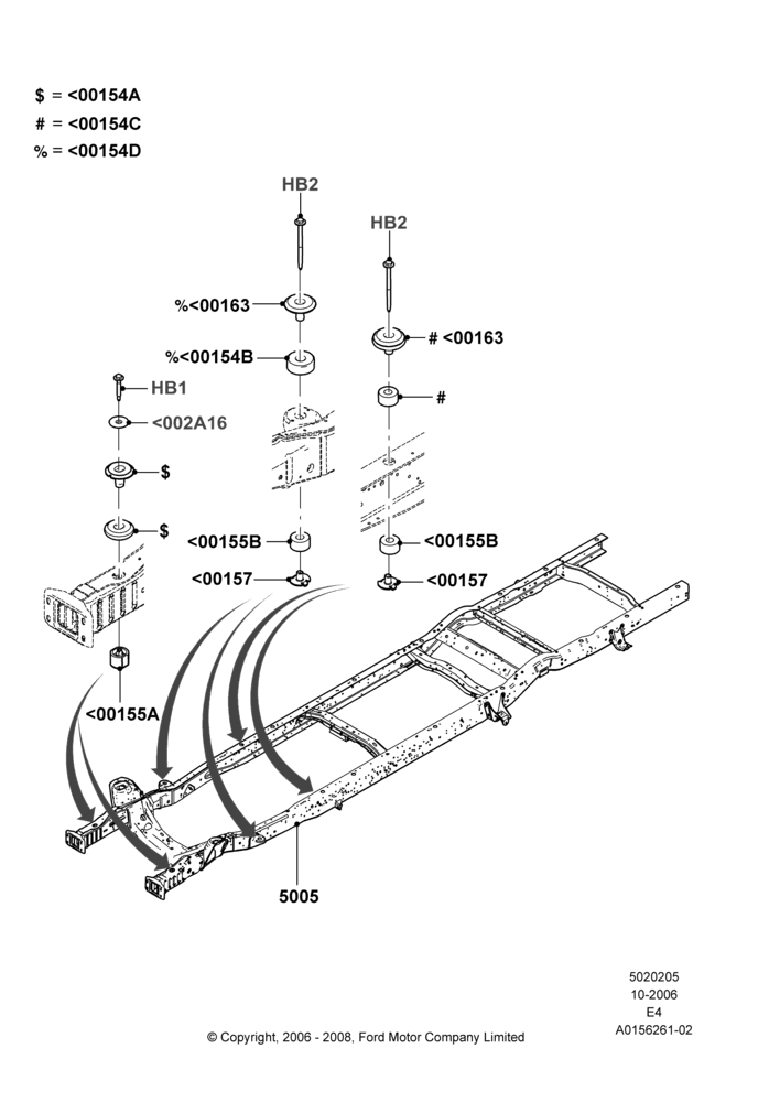 05L - Chassis Frame, Ford 450 Series; 16/OCT/2006