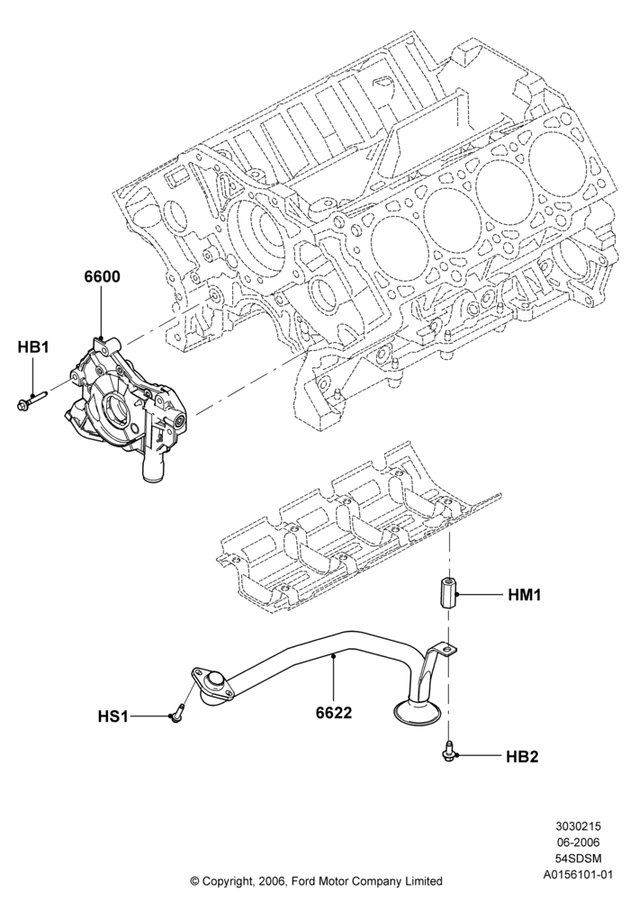 05B - Oil Pump, 5.4L 4V DOHC EFI S/C ALUM V8 G; 06/JUN/2006-30/APR/2012