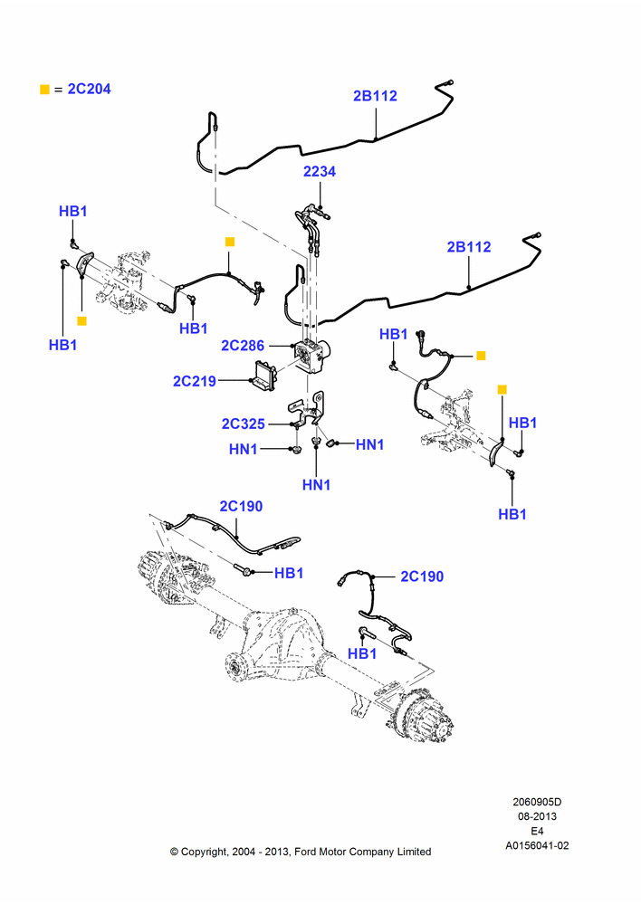 05D - Anti-Lock Braking System, Ford 250 Series, Ford 350 Series, Traction Control with Advance Trac; 18/APR/2005-06/AUG/2007