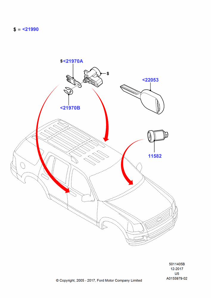 05B - Vehicle Lock Sets and Repair Kits; 19/JUL/2005-16/DEC/2010