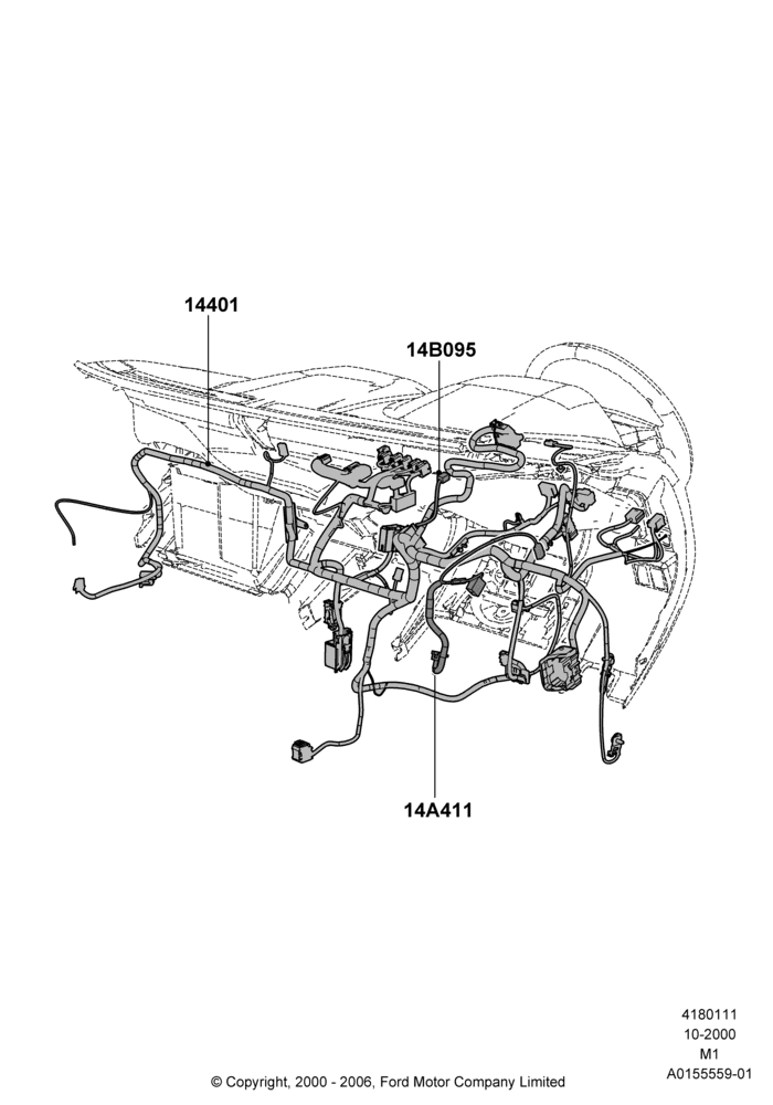 11A - Wiring - Dash And Floor Console, All LHD Territories; 12/JUN/2000-22/DEC/2003